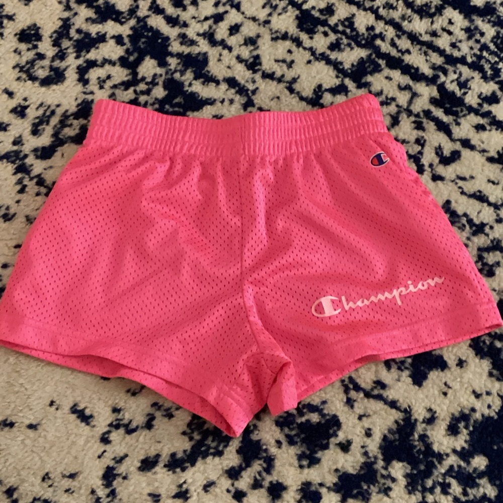 Champion girl’s Vibrant Pink Athletic Shorts